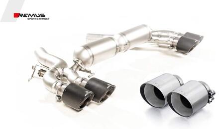 BMW Remus uitlaat passend voor L+R BMW M5 F90 (Competition) 'Carbon' 0895180500LR044670CS
