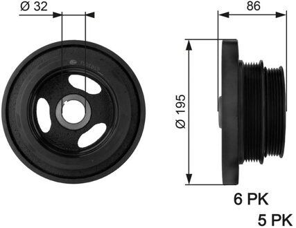 BMW Riemschijf, krukas DriveAlign® TVD1019