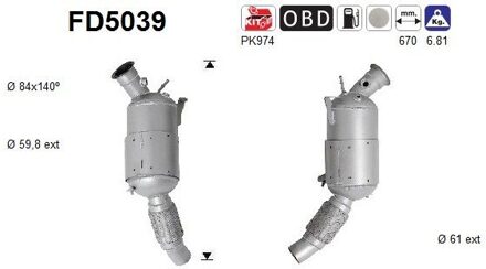 BMW Roetfilter FD5039