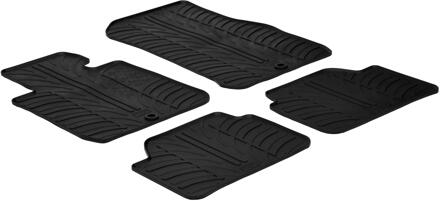 BMW Rubbermatten passend voor BMW 1-Serie F20/F21 2011-2019 (T profiel 4-delig + montageclips)