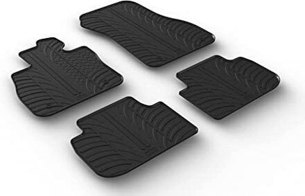 BMW Rubbermatten passend voor BMW 1-Serie (F40) HB 9/2019- (T profiel 4-delig + montageclips)