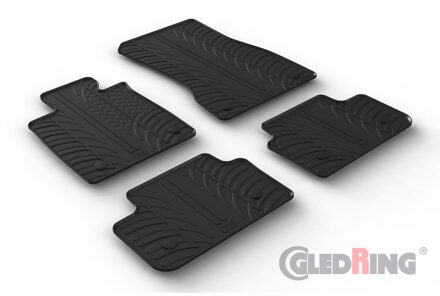 BMW Rubbermatten passend voor BMW 5-Serie G60 Sedan 2023- excl. i5 (T profiel 4-delig + montageclips) GL0547