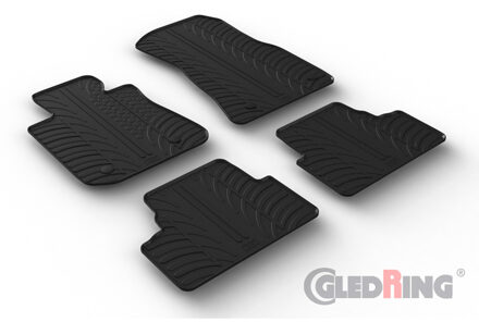 BMW Rubbermatten passend voor BMW i4 (G26) 2021- (T profiel 4-delig + montageclips) GL0546
