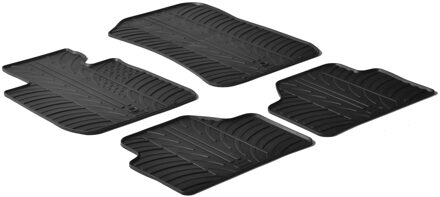 BMW Rubbermatten passend voor BMW X1 2009-2015 (T profiel 4-delig + montageclips)