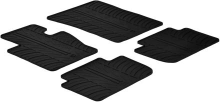 BMW Rubbermatten passend voor BMW X3 2004-2010 (T profiel 4-delig + montageclips)