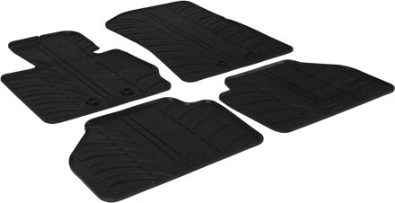 BMW Rubbermatten passend voor BMW X4 F26 2014- (T profiel 4-delig + montageclips)