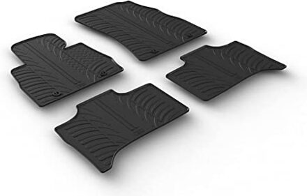 BMW Rubbermatten passend voor BMW X5 E53 1999-2006 (T profiel 4-delig + montageclips)