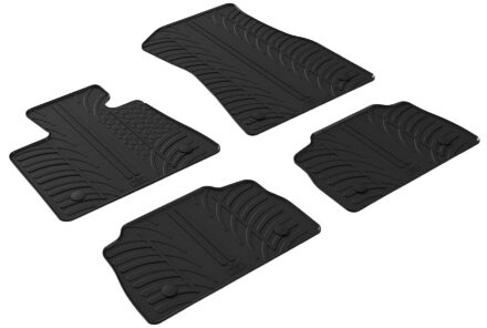 BMW Rubbermatten passend voor BMW X6 (G06) 2019- (T profiel 4-delig + montageclips)