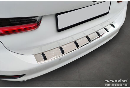 BMW RVS Achterbumperprotector passend voor BMW 3 Serie (G21) Touring 2019-2022 'STRONG EDITION' AV252043