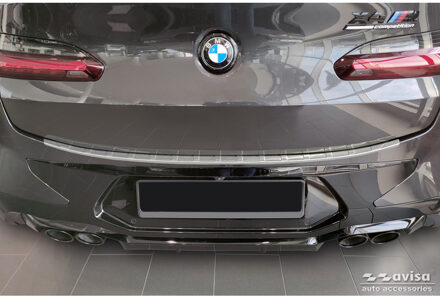 BMW RVS Achterbumperprotector passend voor BMW X4 G02/F98 M Competition Facelift 2021- 'Ribs' AV235918