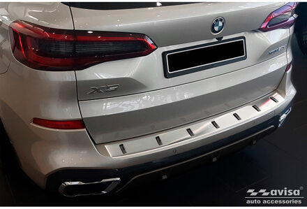 BMW RVS Achterbumperprotector passend voor BMW X5 (G05) M-Sport 2018- 'STRONG EDITION' AV252045