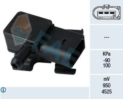 BMW Sensor, uitlaatgasdruk 16102