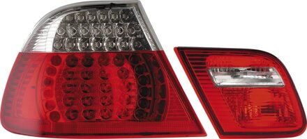 BMW Set LED Achterlichten passend voor BMW 3-Serie E46 Coupe 1999-2003 - Rood/Helder