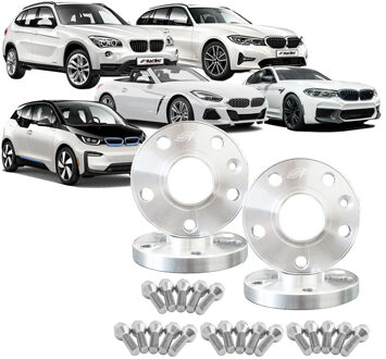 BMW Simoni Racing Aluminium Spoorverbreder Set passend voor BMW icl. wielbouten SRSVBM002