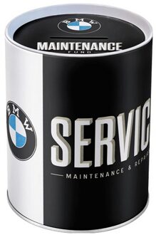 BMW Spaarpot van automerk BMW - 10 x 13 cm - Metaal - Auto - Vaderdag - Cadeau Multi