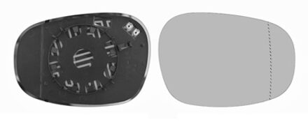 BMW Spiegelglas, rechts verwarmd vanaf 3e maand 2009+ 0667836