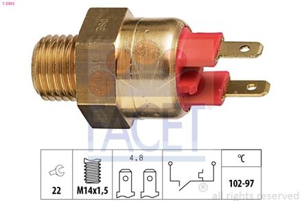 BMW Temperatuurschakelaar, radiateurventilator 75063