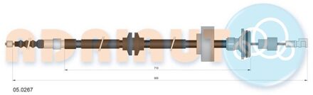 BMW Trekkabel, parkeerrem 050267