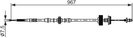 BMW Trekkabel, parkeerrem BC2794