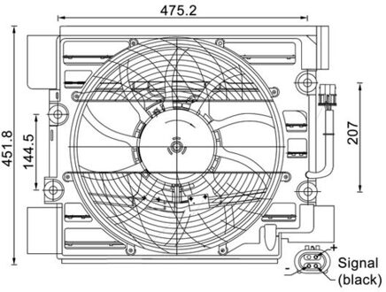 BMW Ventilator, condensor, airconditioning ACF24000S