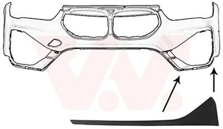 BMW Voorbumpersierlijst L. 0556581