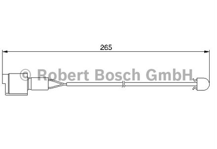 BMW Waarschuwingscontact, remvoering-/blokslijtage achter AP163