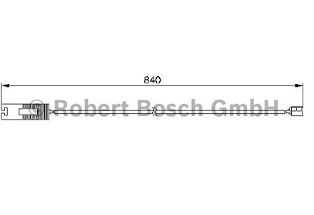 BMW Waarschuwingscontact, remvoering-/blokslijtage achter AP208