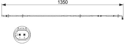 BMW Waarschuwingscontact, remvoering-/blokslijtage AP831