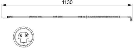 BMW Waarschuwingscontact, remvoering-/blokslijtage AP833