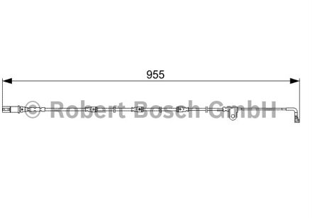 BMW Waarschuwingscontact, remvoering-/blokslijtage Voor