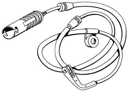 BMW Waarschuwingscontact, remvoering-/blokslijtage