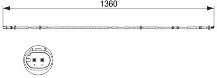 BMW Waarschuwingscontact, remvoering-/blokslijtage