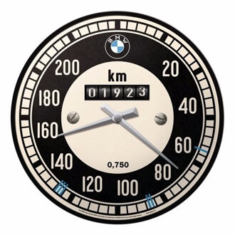 BMW Wandklok - tachymeter - metaal - 31 cm - rond - klok - automerk - auto liefhebber