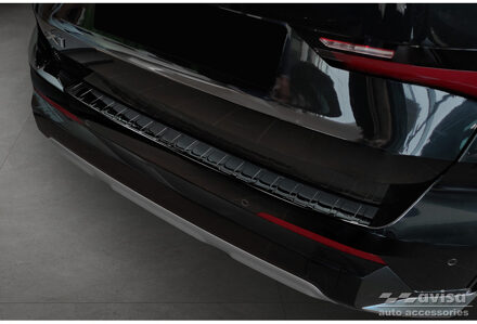 BMW Zwart-Chroom RVS Bumper beschermer passend voor BMW X1 (U11) 2022- 'Ribs' AV251046