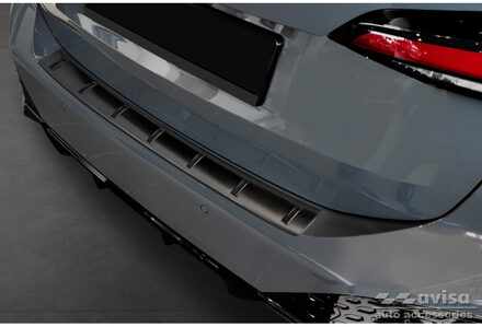 BMW Zwart RVS Bumper beschermer passend voor BMW 2-Serie (U06) Active Tourer (incl. M-Pakket) 2021- AV254040