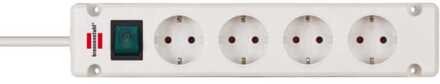 BN-1150650114 Bremounta Extension Socket 4-way WHITE 1.5m H05vv-f 3g1.5