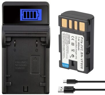 BN-VF808 BN-VF808U BN-VF815 BN-VF823 BNVF808 VF808 Batterij Voor Jvc GZ-MG130 GZ-MG131 MG132 MG133 MG134 Camera 800 Mah 1lader 1accu