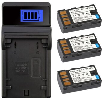 BN-VF808 BN-VF808U BN-VF815 BN-VF823 BNVF808 VF808 Batterij Voor Jvc GZ-MG130 GZ-MG131 MG132 MG133 MG134 Camera 800 Mah 1lader 3accu