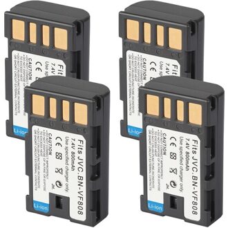 BN-VF808 BN-VF808U BN-VF815 BN-VF823 BNVF808 VF808 Batterij Voor Jvc GZ-MG130 GZ-MG131 MG132 MG133 MG134 Camera 800 Mah 4accu