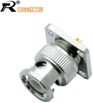 BNC MALE CHASSIS MOUNT BNC Female 4-hole Panel Mount Connectors RF Coaxial Copper BNC Jack Chassis Mount Solder Plug