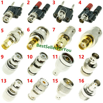 BNC Male Female To SMA UHF N PL259 SO-239 2x BANANA Male Female RF Connector Adapter Test Kit