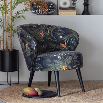 Bo Fauteuil Groen, Zwart