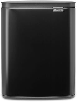 Bo Waste Bin, 12L - Matt Black Zwart