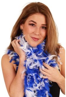 Boa brandveilig dik wit/blauw 180cm