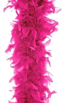 Boa kerstslinger - fuchsia roze - 180 cm - kerstboomversiering