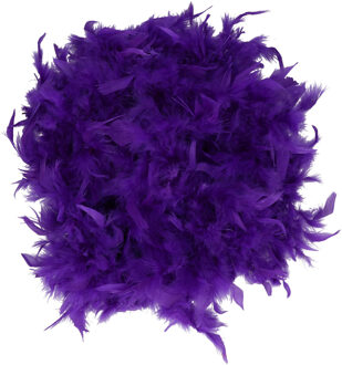 Boa kerstslingers - 2x st - paars - 180 cm - kerstboomversiering