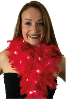 Boa rood met licht 180 cm 50 gr