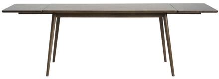 Boas verlengbare houten eettafel gerookt eiken - 150 x 90 cm Bruin