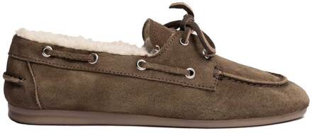 Boat loafers met fur Mule  bruin - 41,40,39,38,37,