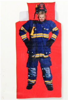 Bob Brandweer dekbedovertrek, 140 x 200 cm